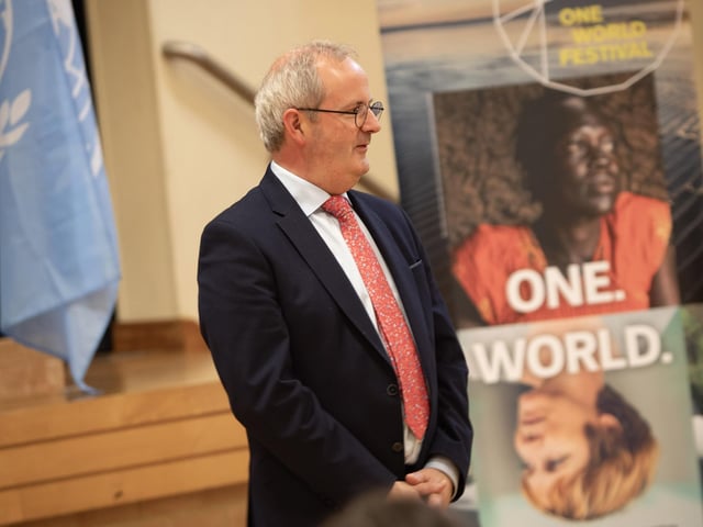 Mr. John Harkin, Principal, Oakgrove Integrated College at the event. Photos: Jim McCafferty Photography.