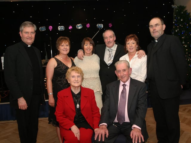 Mr and Mrs Greene celebrating their Golden Wedding anniversary in 2004.