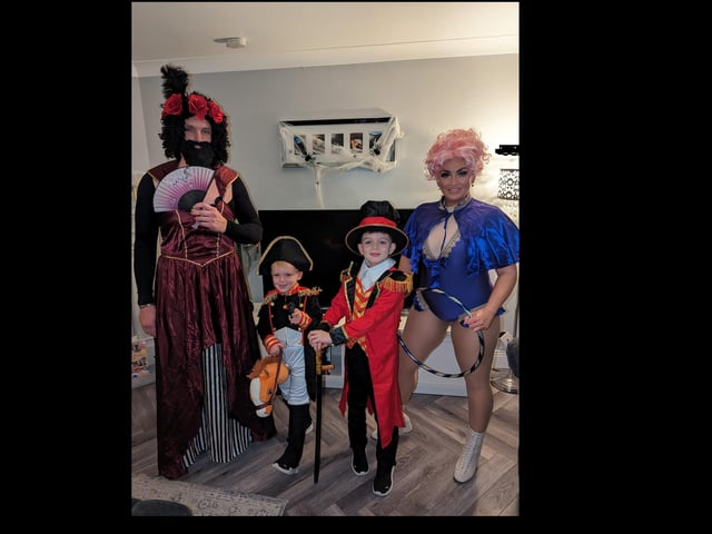 The Harveys as the greatest showman movie