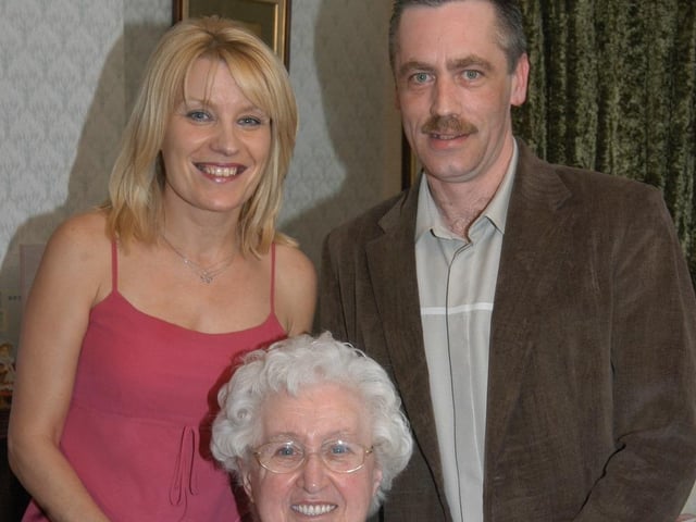Greta McLoone's 80th birthday with family.