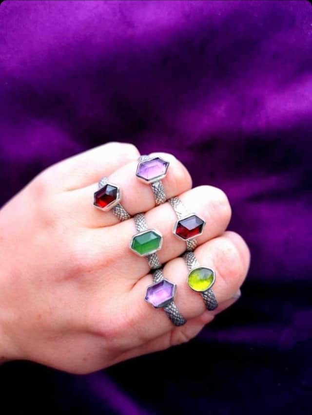 Some of Silkie Silver's rings