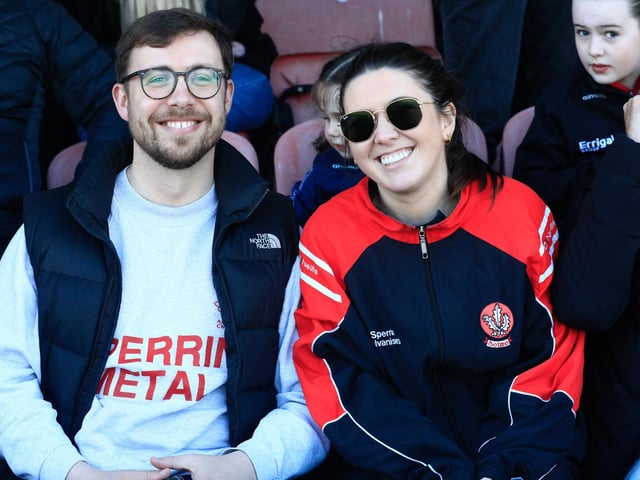 Enjoying the Ulster GAA Football Championship quarter-final between Derry and Antrim in Celtic Park. (Photo - Tom Heaney, nwpresspics)