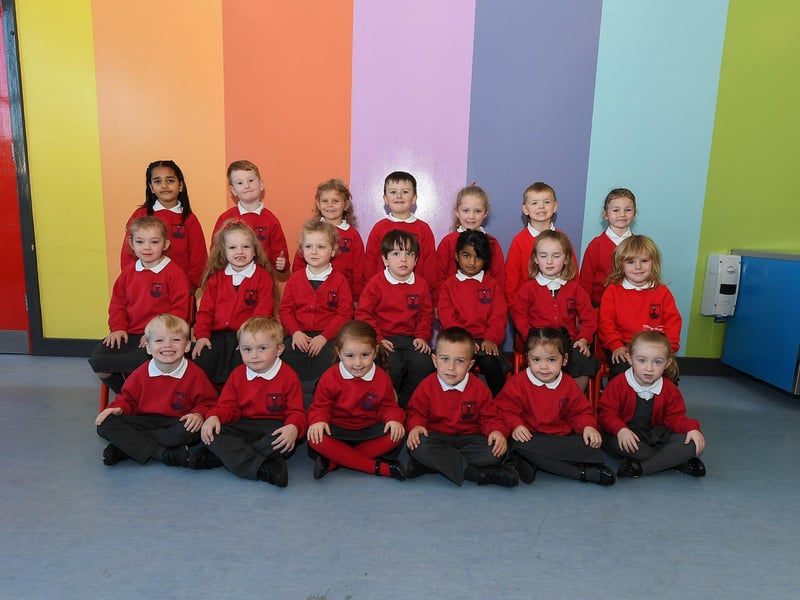 Mrs Buchanan’s P1 class at Lisnagelvin Primary School.