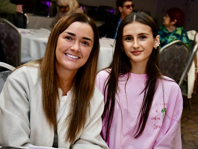 Naomi Toland and Chloe Doherty at the event celebrating Roisin Barton.