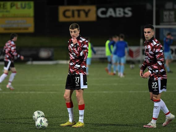 Jordan McEneff has joined Irish League champions Larne. Photograph: George Sweeney