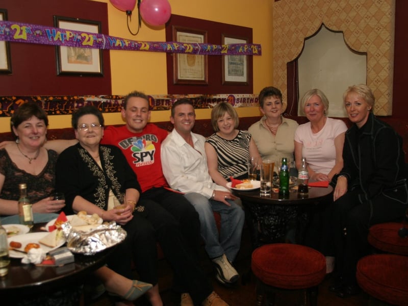 Party celebrations back in 2004: Barry Shields.