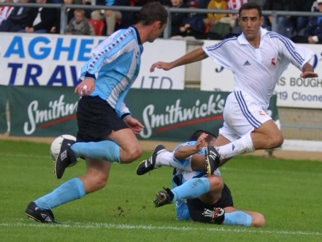A crunching tackle.