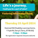 The fostering team is currently recruiting for all types of foster carers as part of their ‘Life’s a Journey – Could you be a part of mine? campaign.