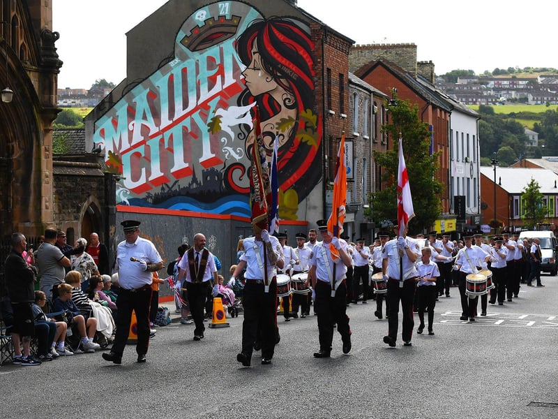 ABOD marching during the Relief of Derry. Photo: George Sweeney.