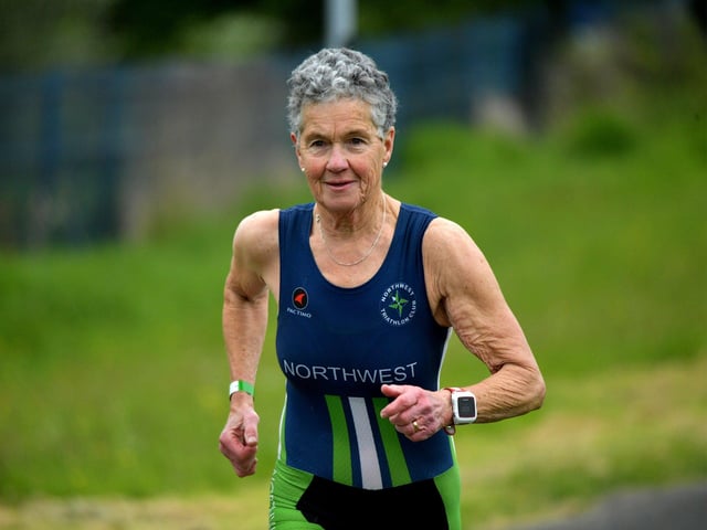 Roisin Lynch completed the Liam Ball Triathlon on Sunday morning.