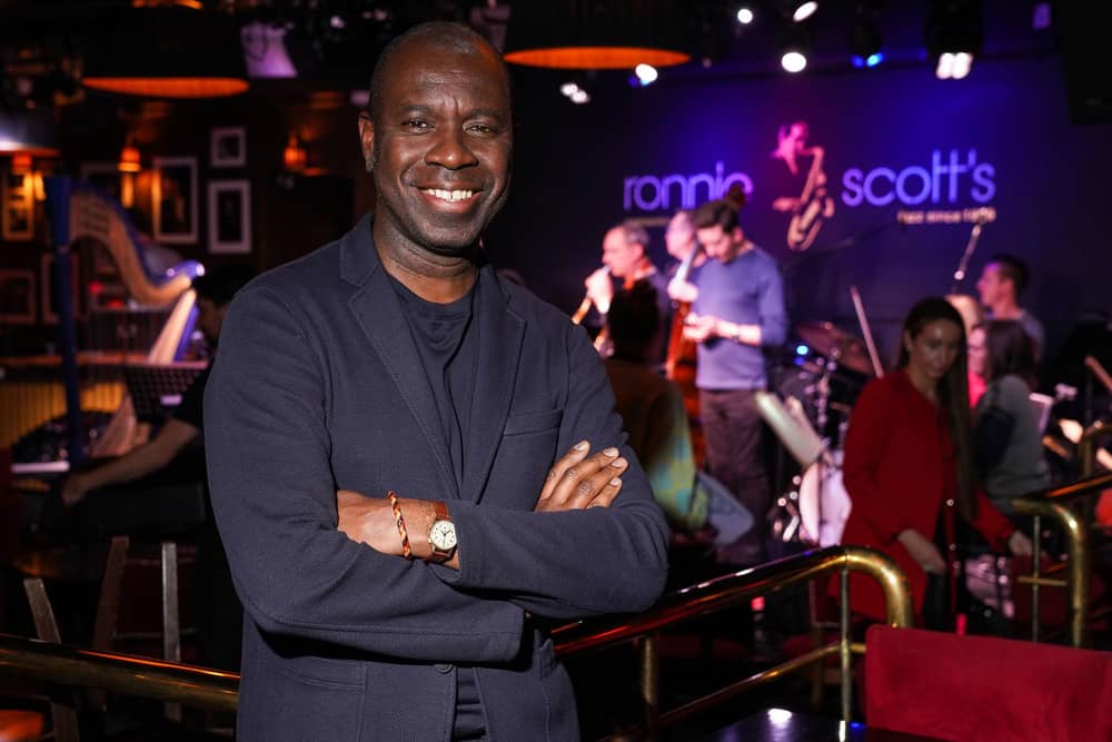 Presenter Clive Myrie at Ronnie Scott's