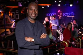 Presenter Clive Myrie at Ronnie Scott's