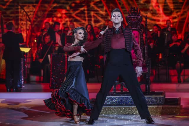 Glee Star Damian Mc Ginty with his Dance Partner Kylee Vincent during Dancing With The Stars Series 6 .