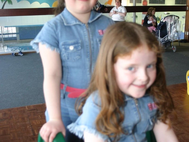 Party celebrations back in 2004: Beth Petropoulos & Natalie Laird.