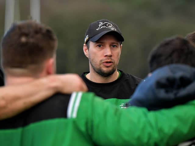 City of Derry head coach Richard McCarter. Photo: George Sweeney