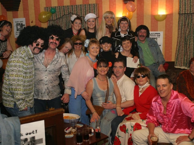 Party celebrations back in 2004: Marlene Patterson.