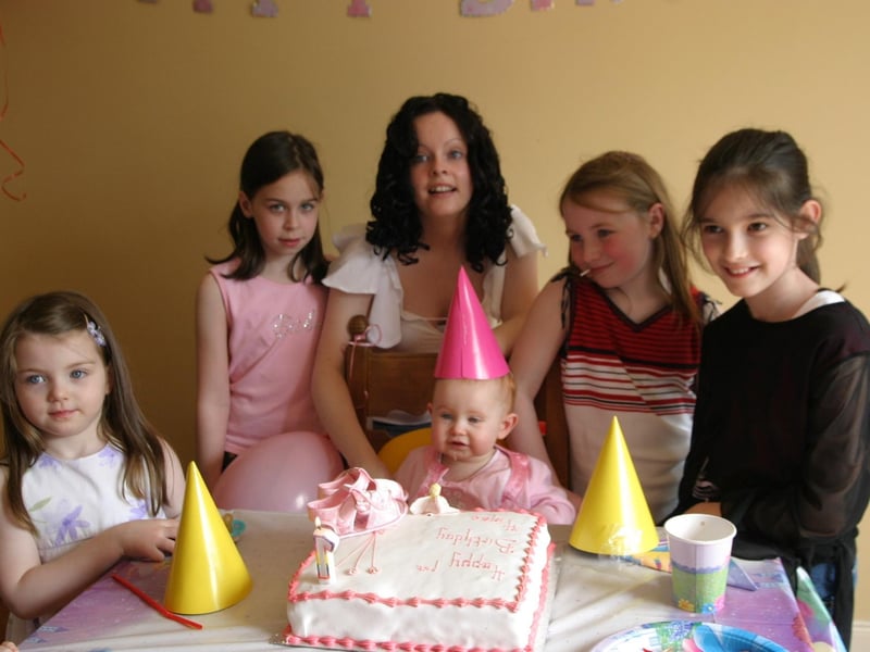 Family and friends get together to celebrate Aimee McClelland's birthday.