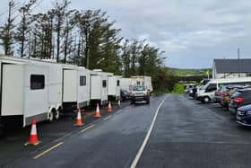 Team Cry from the Sea are in Malin Head. Picture: Ali Farren