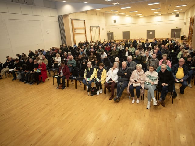 The attendance at Monday night's Derry Credit Union Annual General Meeting in St. Mary's College. : .