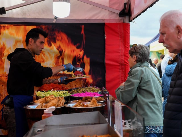 There is a variety of street food available at the Foyle Maritime Festival. Photo: George Sweeney