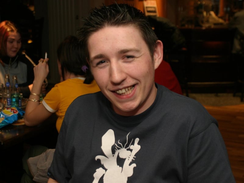 Party celebrations back in 2004: Raymond Roberts