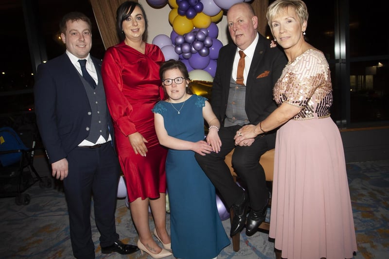 The Devlin family pictured at the FDST 25th Gala Ball in the City Hotel on Friday night.