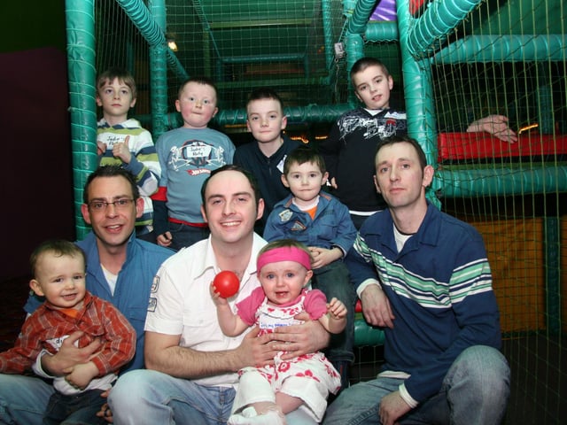 Birthday girl Jodie pictured the boys on the occasion of her 1st birthday at Bananas 0029JML : Parties and celebrations April 2006: Jodie Kennedy.