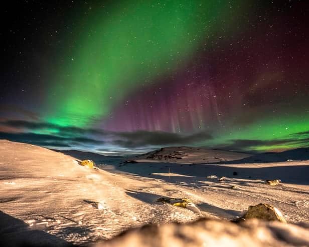 The aurora borealis, or northern lights, are visible in parts of Scotland and get more spectacular the further north you go.
