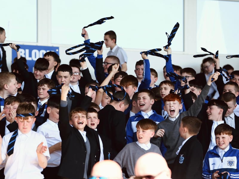 The College support go wild as their team clinch a third U12 title in succession.