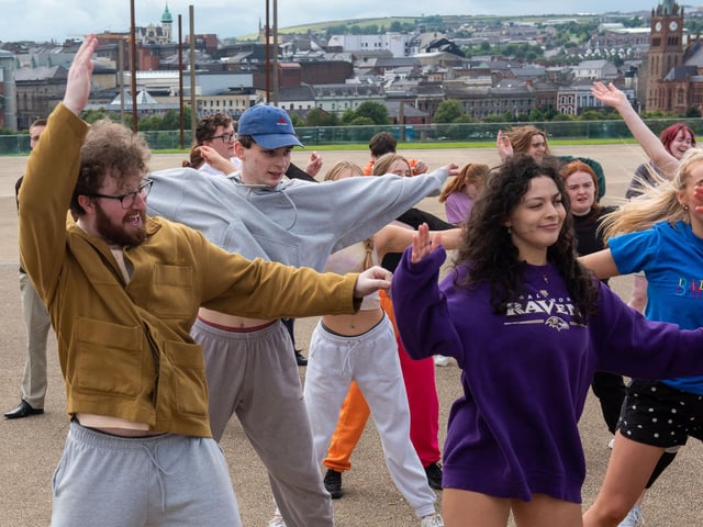 Fame performance at Ebrington Square