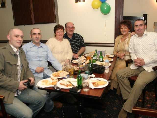Party celebrations back in 2004: Kathleen Toland.