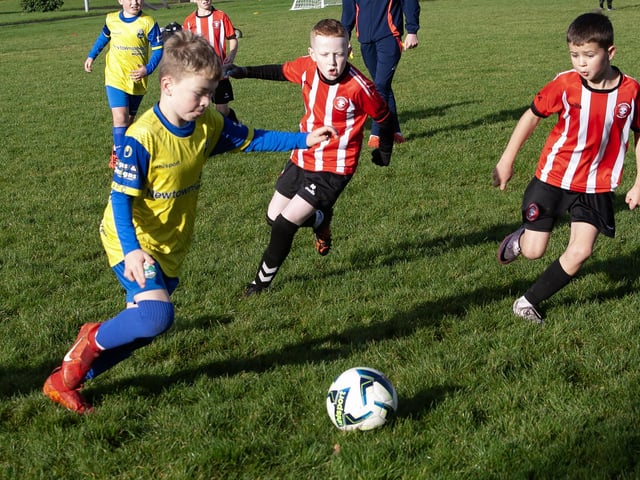 Action from Saturday's 2015s Sean O'Kane Memorial Cup between Tristar and Aileach FC at St. Joseph's Boys School.