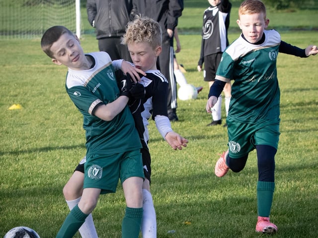 Action from Saturday's 2015s Sean O'Kane Memorial Cup between Letterkenny Rovers and Foyle Harps at St. Joseph's Boys School.