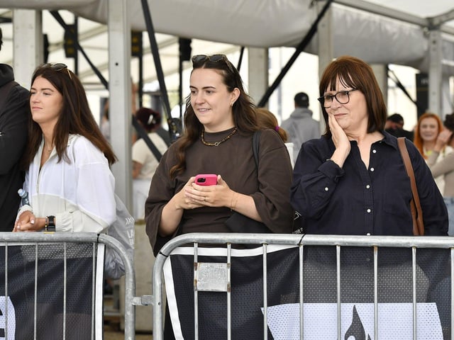 Spectators at the Ebrington Hyrox on Saturday morning. Photo: George Sweeney