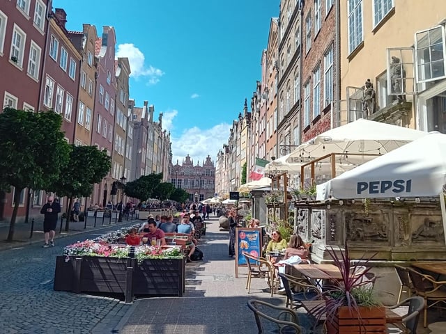 Ulica Piwna (Beer Street) in the heart of Gdansk.