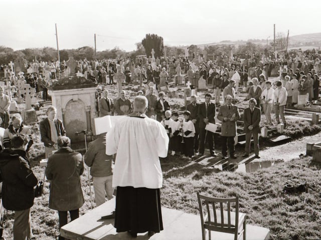 The Blessing of the Graves at Ardmore Cemetery.