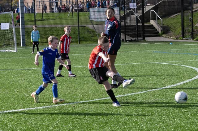 Action from Saturday's 2017s Sean O'Kane Memorial Cup between Tristar and Trojans at St. Joseph's Boys' School.