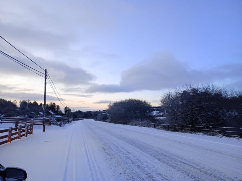 Inishowen, County Donegal in the snow.
