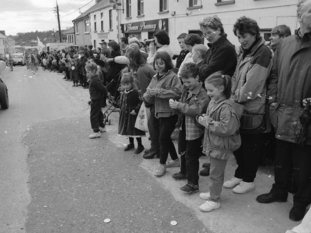 The St. Patrick's Day parade in Moville in 1998.