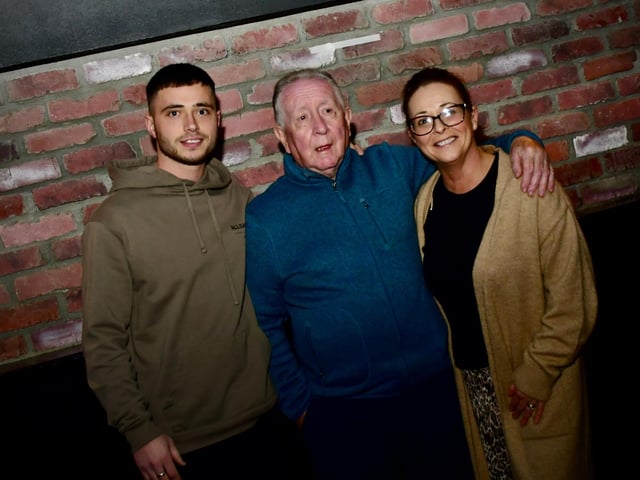 Pictured at the premiere of the ‘Football at the Heart – A Ballymoor Story’, film at the Nerve Centre last week.
