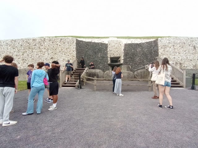 Newgrange, Ireland 3200 B.C. at Brú na Bóinne, County Meath.