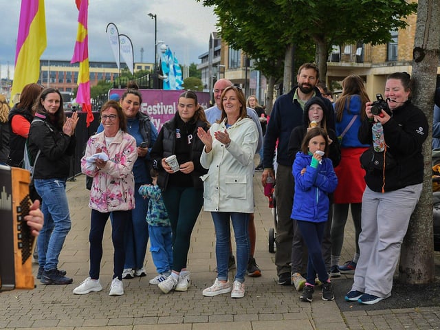 Enjoying the atmosphere at the Foyle Maritime Festival.  Photo: George Sweeney