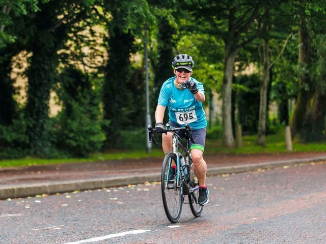 Enjoying the cycling leg of the Bogside & Brandywell Health Forum Danny Quigley 'Try-a-Tri' triathlon. (Photo: Micam Photography)