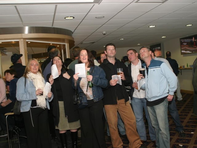 A night out at the Lifford Races in October 2003