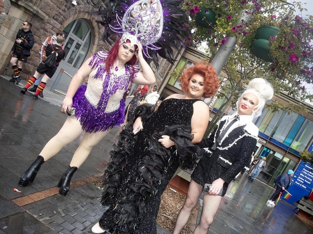 Glammed up for Saturday's Foyle Pride Parade in Derry. (Photos: Jim McCafferty Photography)