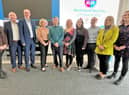 Maria Fanning; Tom Cassidy, Director of Women & Children's Service and Executive Director of Social Work; Neil Guckian, Chief Executive; Catherine Maguire, NISCC; Sam Pollock, Chair; Debbie Greeves, Ulster University; Klara Coyle; Stephen McLaughlin, Assistant Director of Social Work; Nuala Gill and Pauline McDaid.