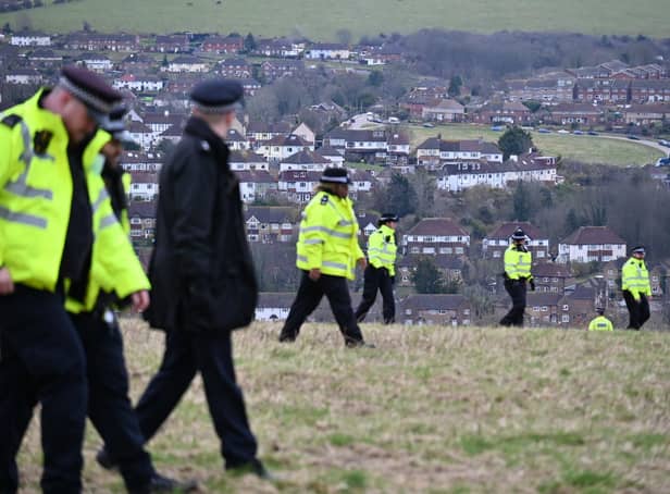 A body has been found in the search for a missing baby in Sussex