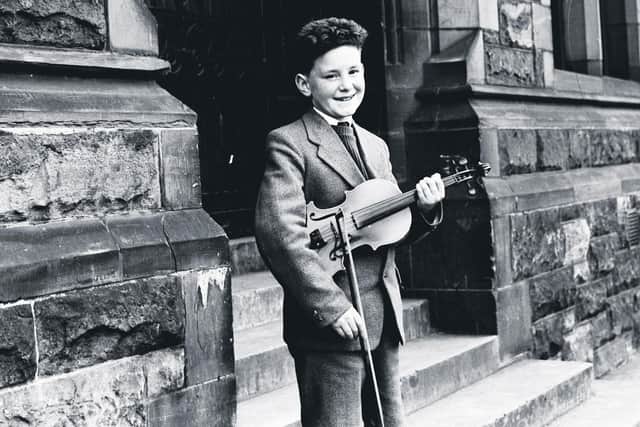 A young Denis Bradley at the feis in Derry.