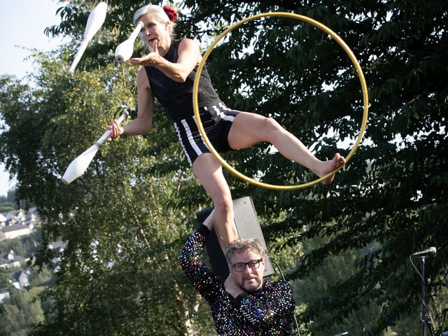 One of the ring routines performed by Tumble Circus on Tuesday evening. (Photos: Jim McCafferty Photography) : .