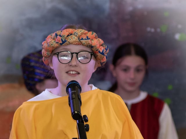 Amber Wilson performs as Issachar.